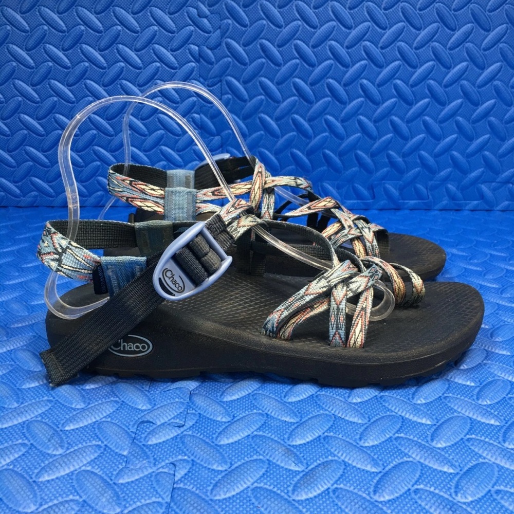 Chaco Z Cloud Womens Shoes Blue Purple Hiking Trail Comfort Sport Sandals Size 9
